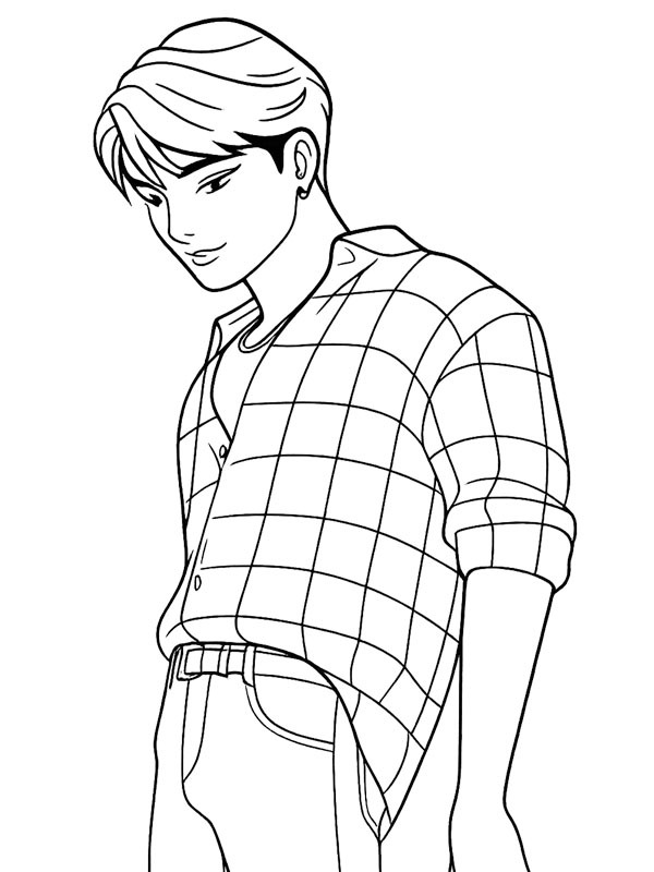 Jinu (KPop Demon Hunters) disegno da colorare Jinu (KPop Demon Hunters) disegno da colorare