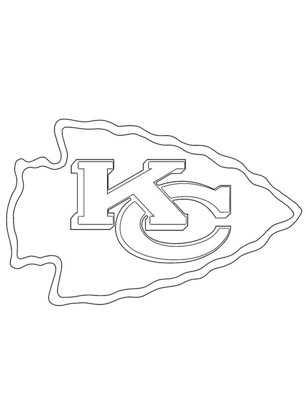 Kansas City Chiefs disegno da colorare Kansas City Chiefs disegno da colorare