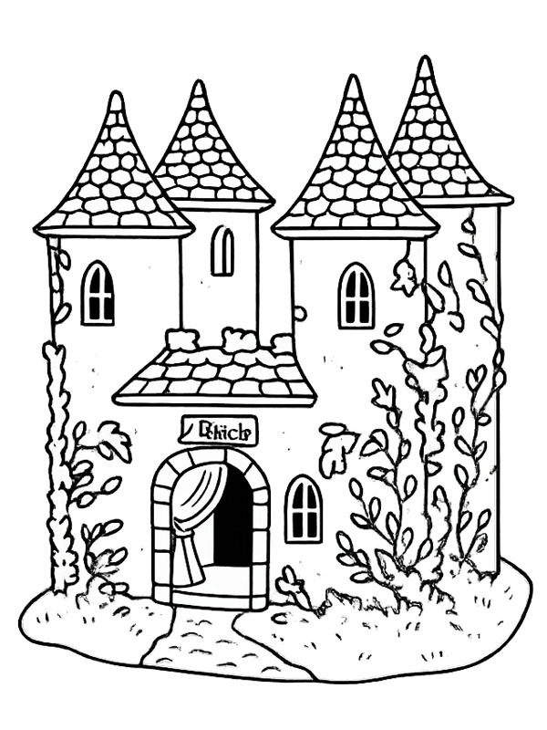 Castello di Dornröschen (Efteling) disegno da colorare Castello di Dornröschen (Efteling) disegno da colorare