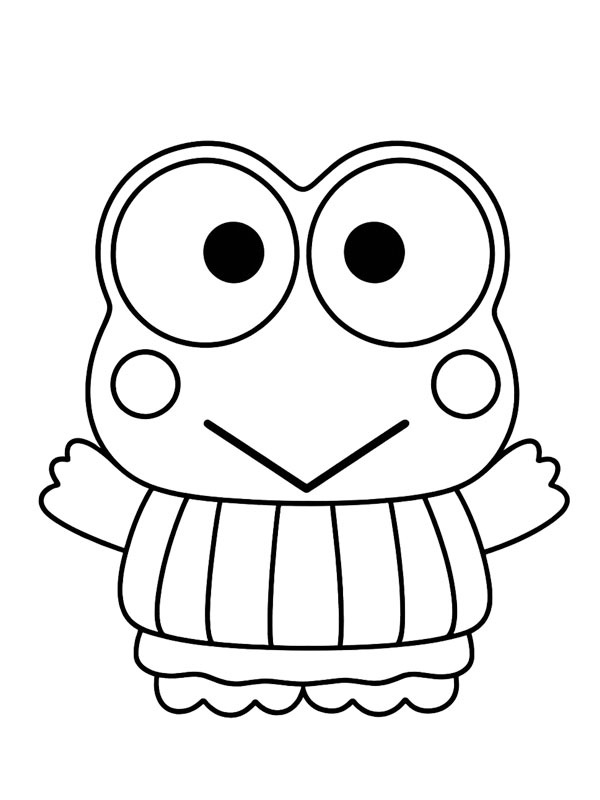 Keroppi disegno da colorare Keroppi disegno da colorare