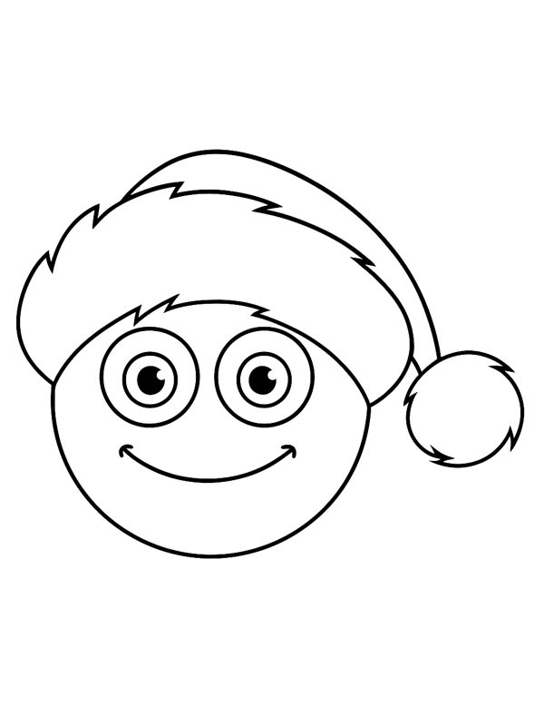 Emoji Natale disegno da colorare Emoji Natale disegno da colorare