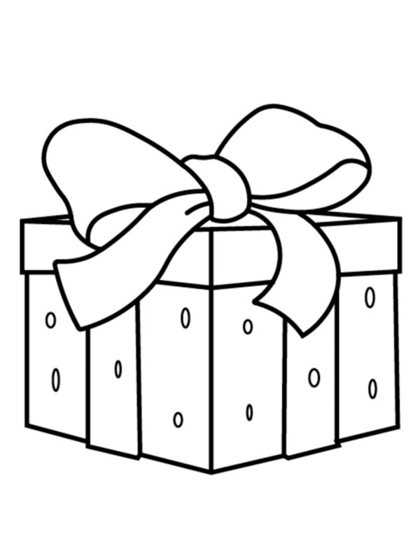 Regalo di Natale disegno da colorare Regalo di Natale disegno da colorare