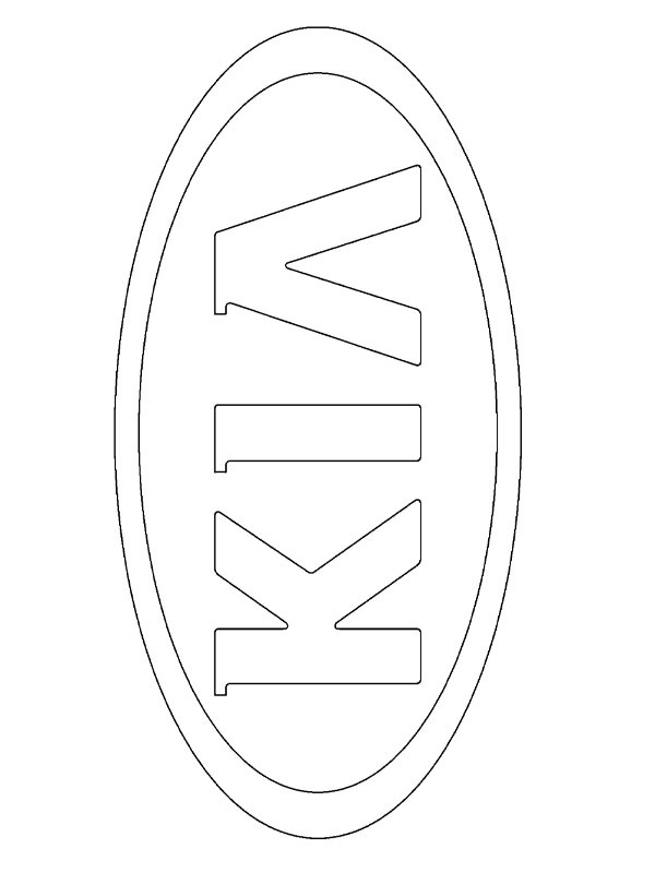 Kia logo disegno da colorare