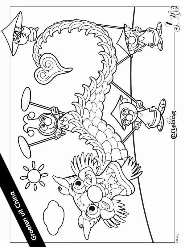 Jokie Efteling in Cina disegno da colorare