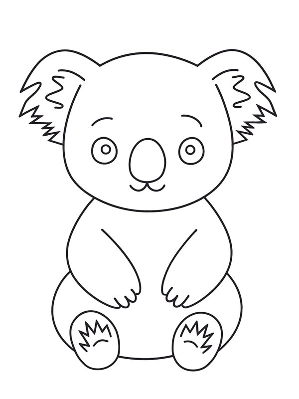 Koala disegno da colorare