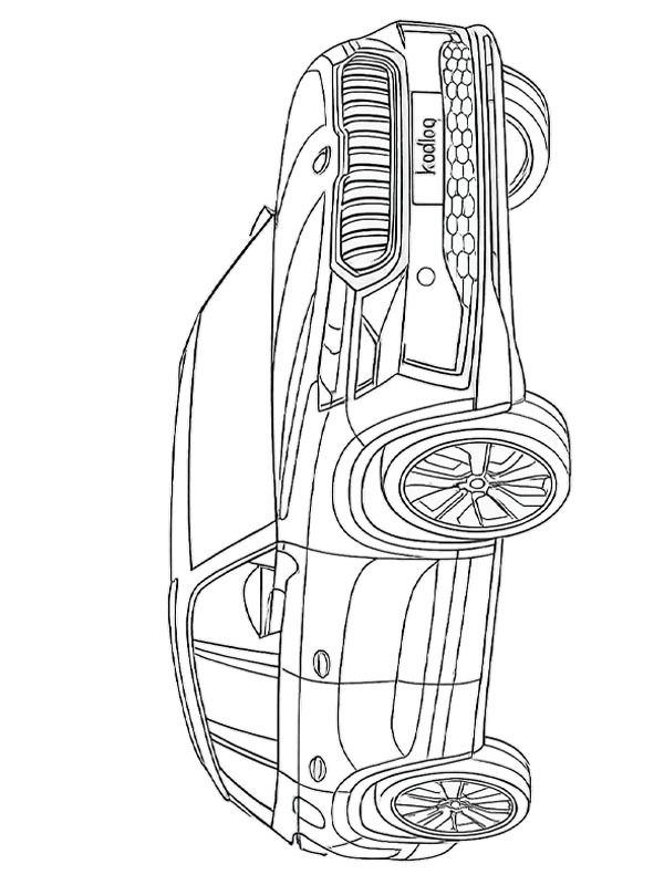 Škoda Kodiaq disegno da colorare Škoda Kodiaq disegno da colorare