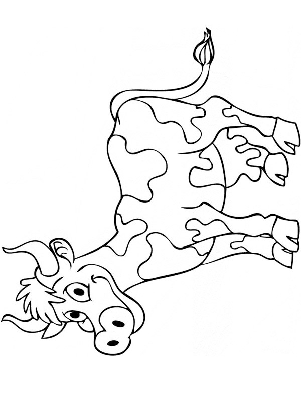Mucca disegno da colorare Mucca disegno da colorare
