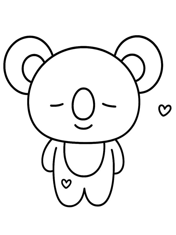 Koya BT21 disegno da colorare Koya BT21 disegno da colorare