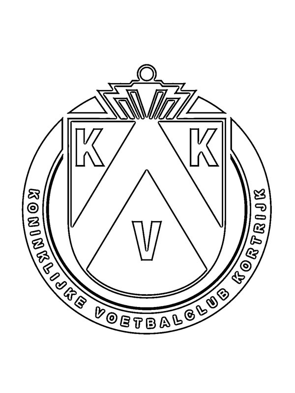 KV Kortrijk disegno da colorare
