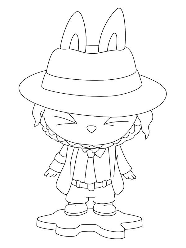 Labubu Superstar disegno da colorare Labubu Superstar disegno da colorare