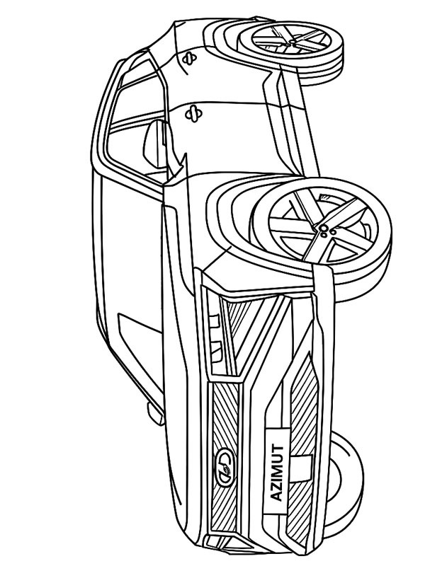 Lada Azimut disegno da colorare Lada Azimut disegno da colorare