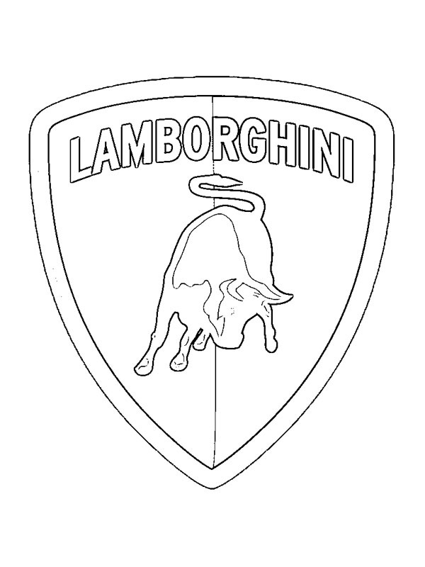 Logo Lamborghini disegno da colorare