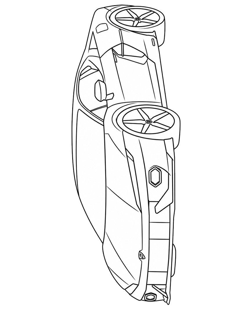 Lamborghini Temerario disegno da colorare