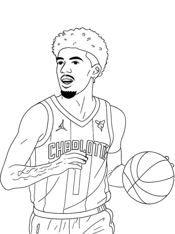 LaMelo Ball disegno da colorare LaMelo Ball disegno da colorare
