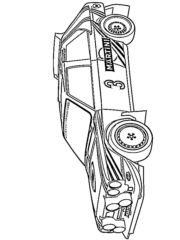 Lancia Delta S4 disegno da colorare