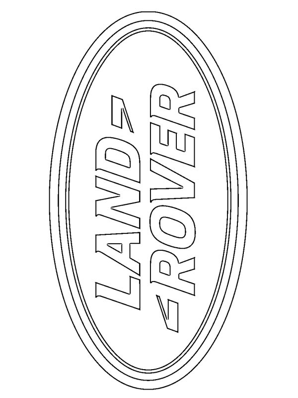 Land Rover logo disegno da colorare