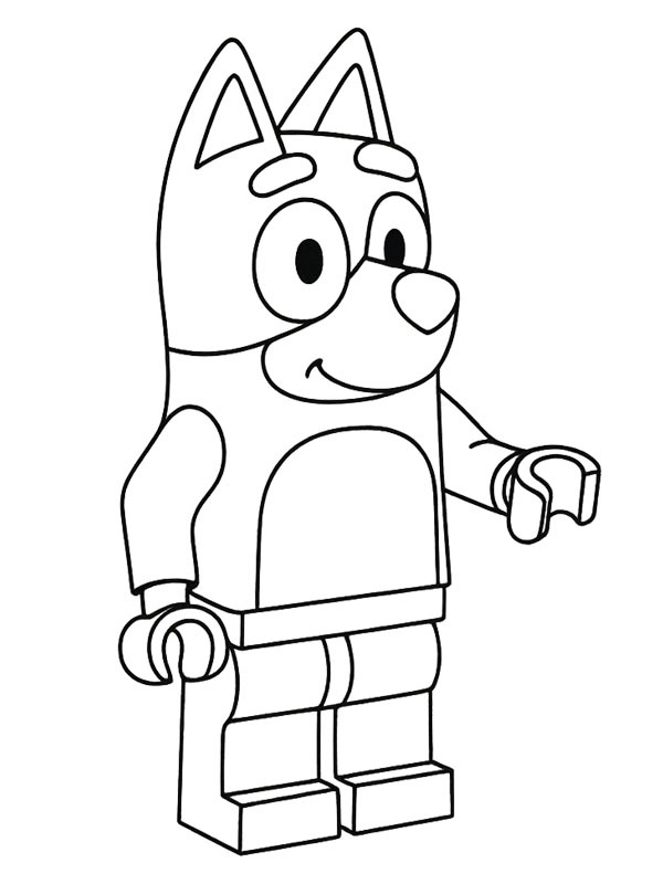 LEGO Bluey disegno da colorare LEGO Bluey disegno da colorare