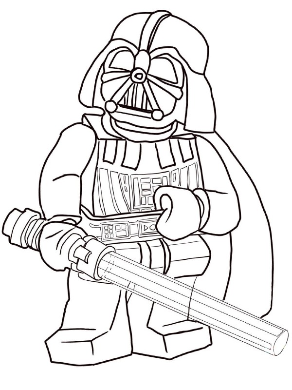 Lego Darth Vader disegno da colorare