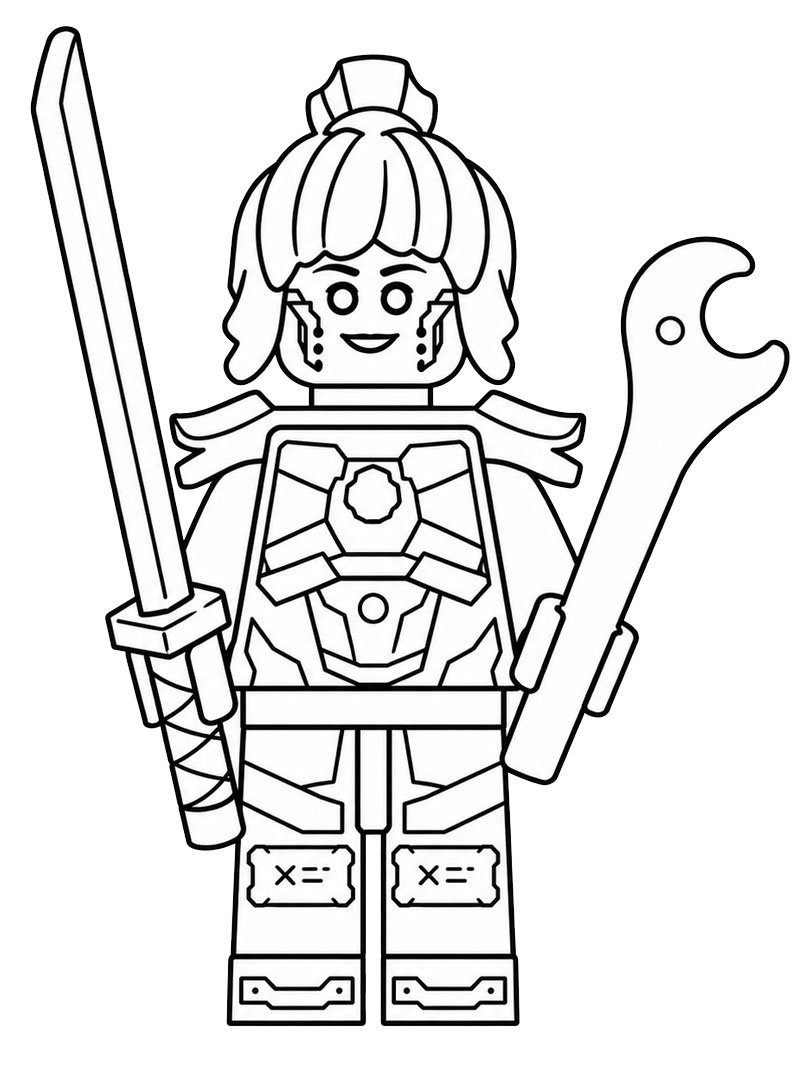 LEGO Ninjago P.I.X.A.L. disegno da colorare LEGO Ninjago P.I.X.A.L. disegno da colorare
