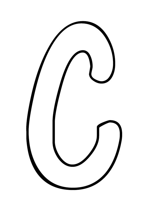 Lettera C disegno da colorare
