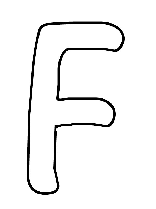 Lettera F disegno da colorare