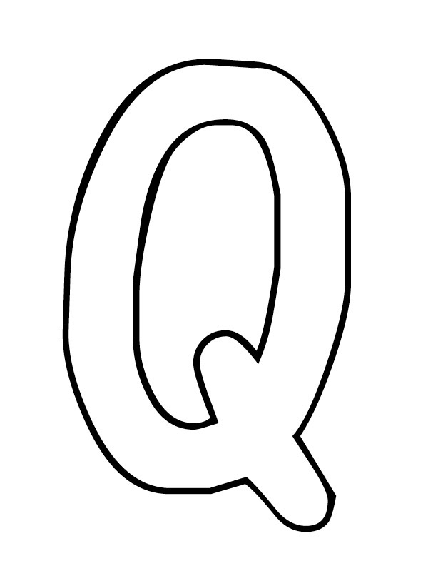 Lettera Q disegno da colorare