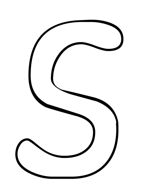 Lettera S disegno da colorare