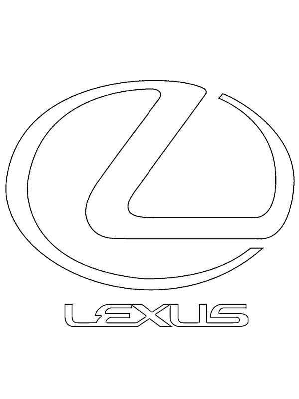 Lexus logo disegno da colorare