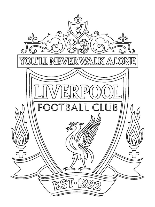 Liverpool Football Club disegno da colorare