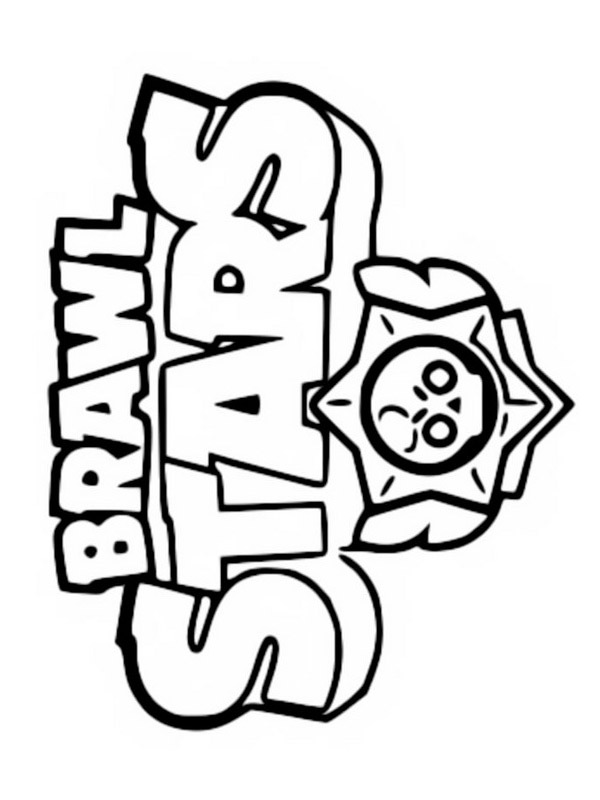 Brawl Stars Logo disegno da colorare
