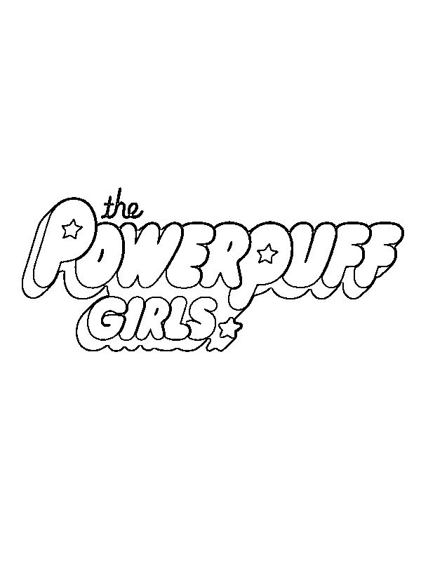 Logo Powerpuff Girls disegno da colorare