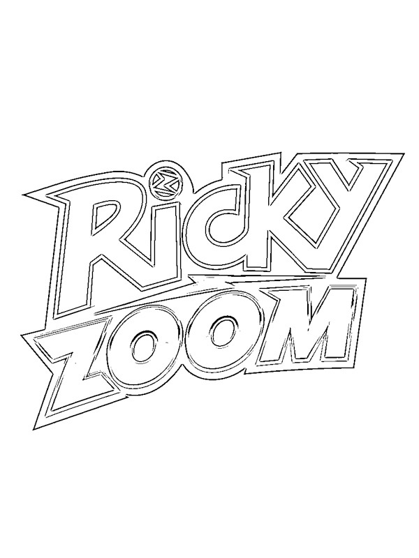 Logo Ricky Zoom disegno da colorare