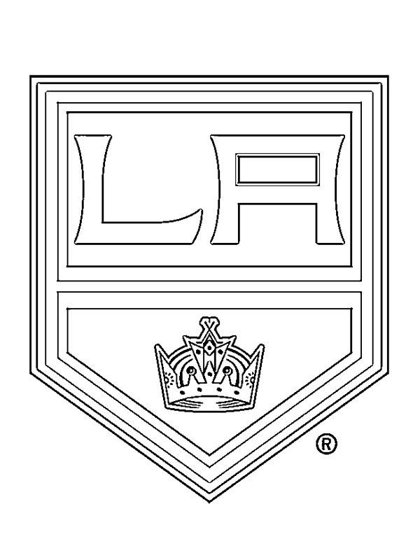 Los Angeles Kings disegno da colorare