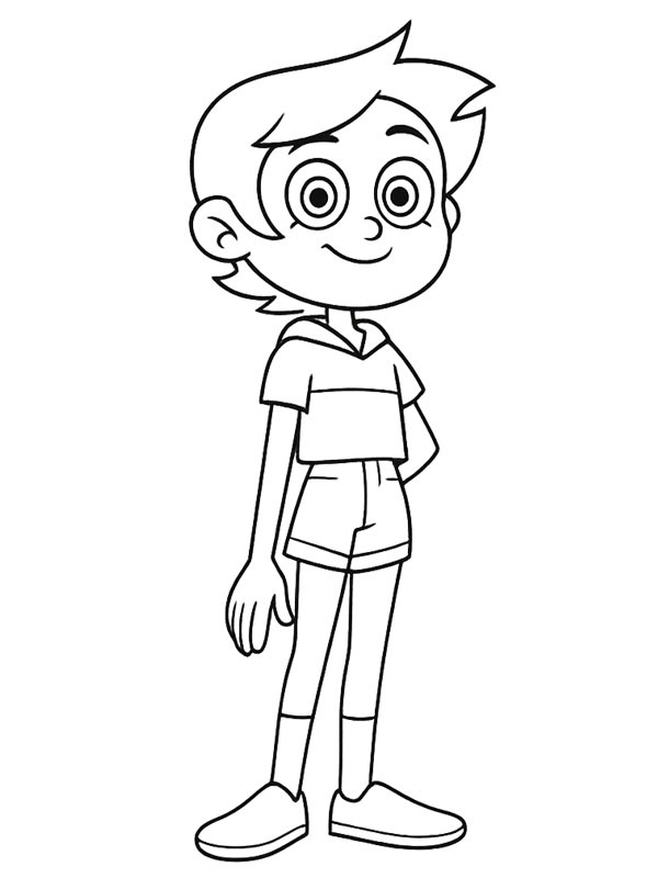 Luz Noceda (The Owl House - Aspirante strega) disegno da colorare