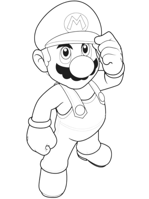 Super Mario disegno da colorare