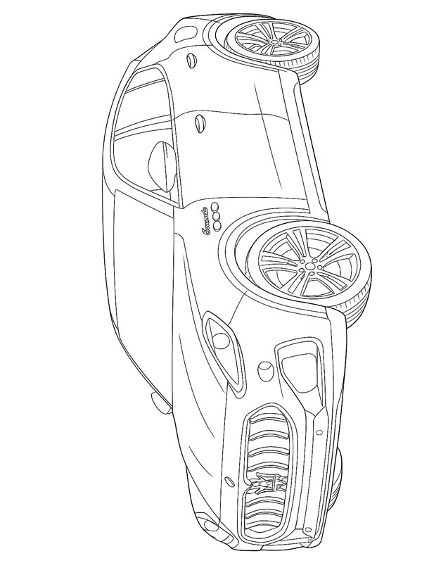 Maserati Grecale disegno da colorare Maserati Grecale disegno da colorare