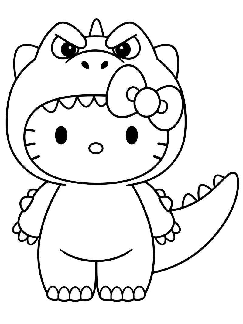 McDonald’s Hello Kitty Godzilla disegno da colorare McDonald’s Hello Kitty Godzilla disegno da colorare