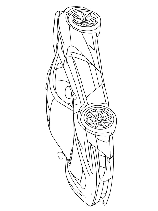 Mclaren W1 disegno da colorare Mclaren W1 disegno da colorare