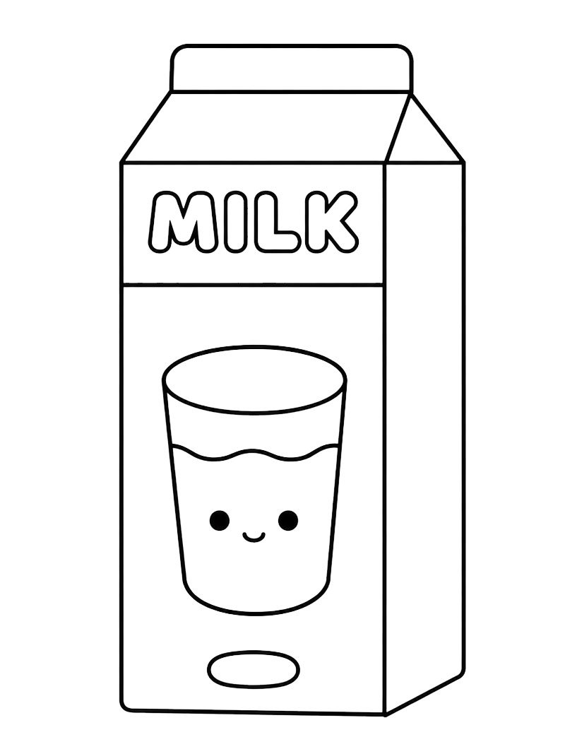Latte (Toca Boca) disegno da colorare Latte (Toca Boca) disegno da colorare