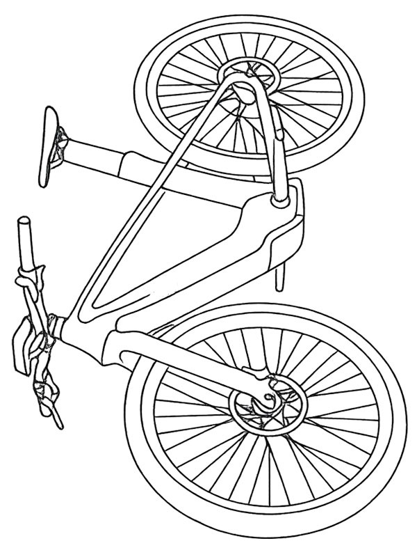 Mercedes-AMG F1 e-bike disegno da colorare Mercedes-AMG F1 e-bike disegno da colorare
