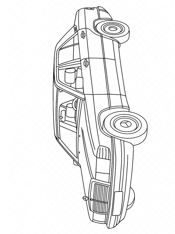 Mercedes-Benz 190 disegno da colorare Mercedes-Benz 190 disegno da colorare