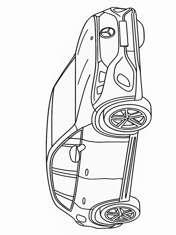 Mercedes-Benz EQS SUV disegno da colorare Mercedes-Benz EQS SUV disegno da colorare