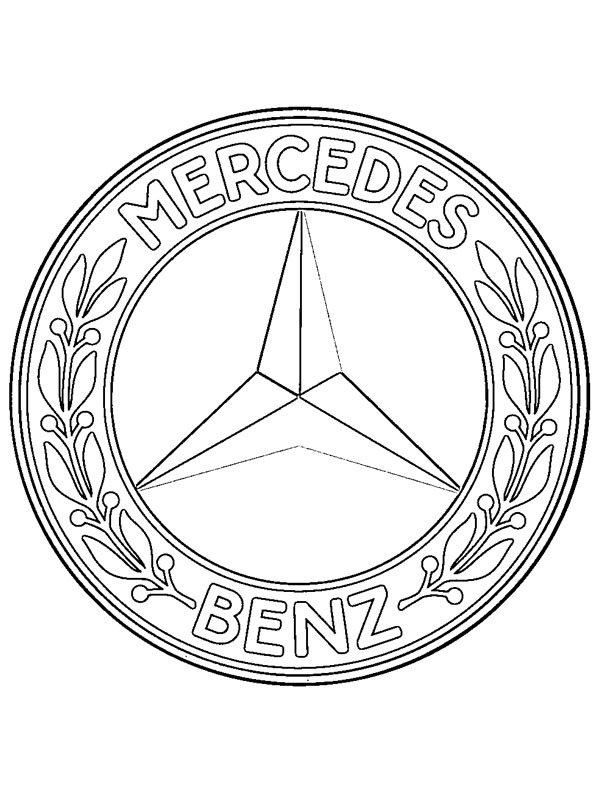 Mercedes-Benz logo disegno da colorare