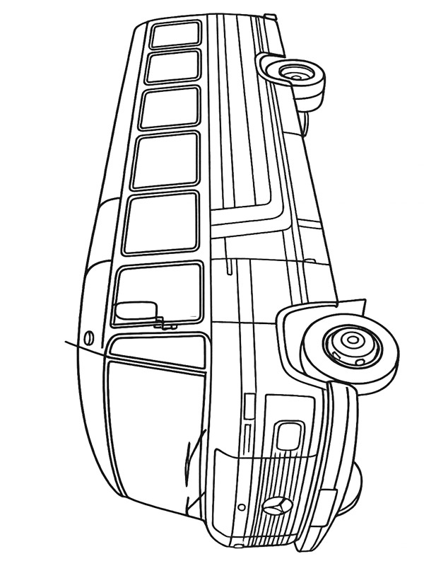 Mercedes-Benz O309 disegno da colorare Mercedes-Benz O309 disegno da colorare