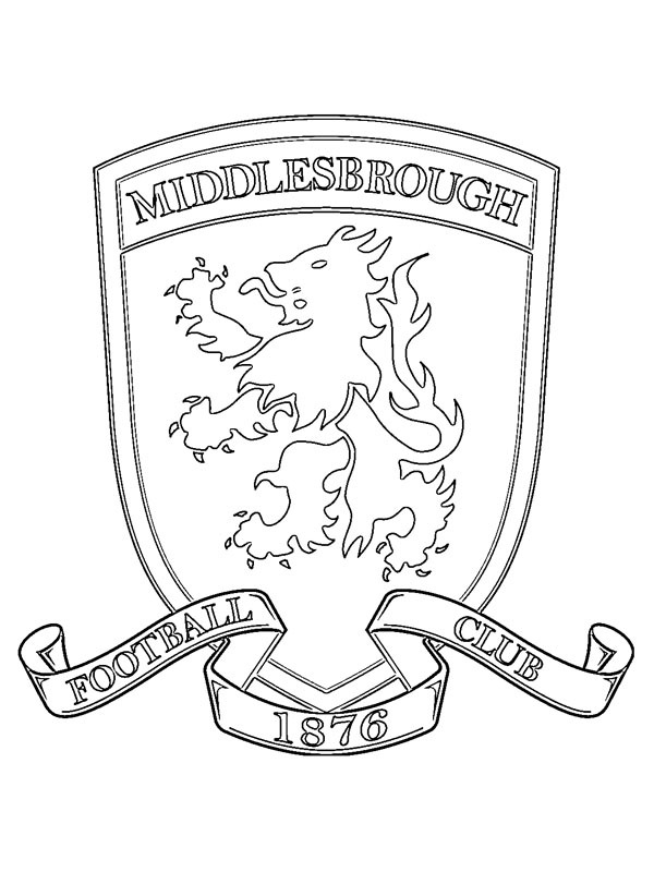 Middlesbrough FC disegno da colorare