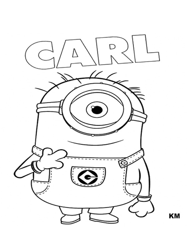 Minion Carl disegno da colorare