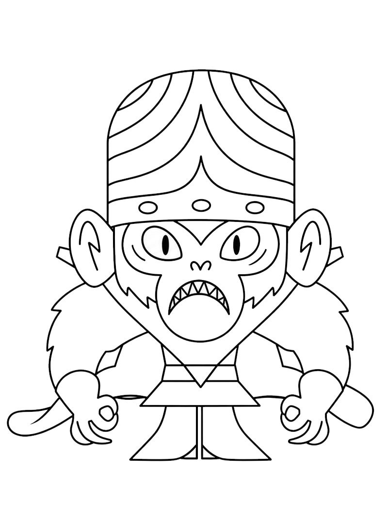 Mojo Jojo (Le Superchicche) disegno da colorare Mojo Jojo (Le Superchicche) disegno da colorare