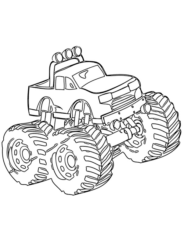 Monster Truck disegno da colorare