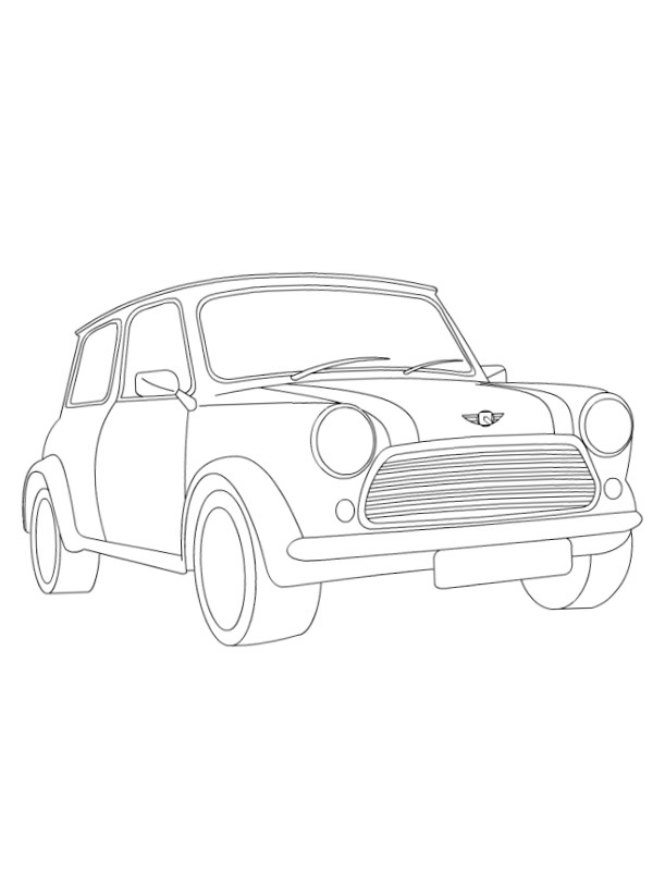 Morris Mini Minor disegno da colorare