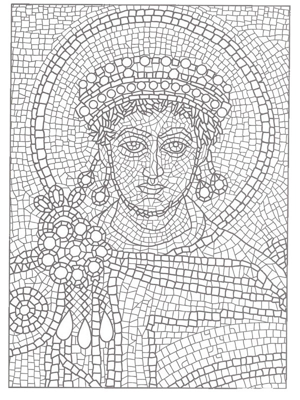 mosaico disegno da colorare